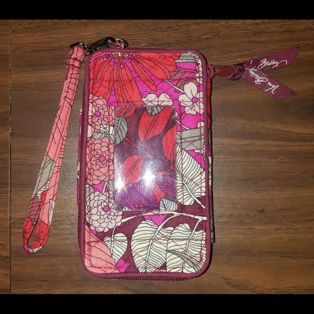 #217 Vera Bradley Retired “Bohemian Blooms” Wristlet - Picture 4 of 13